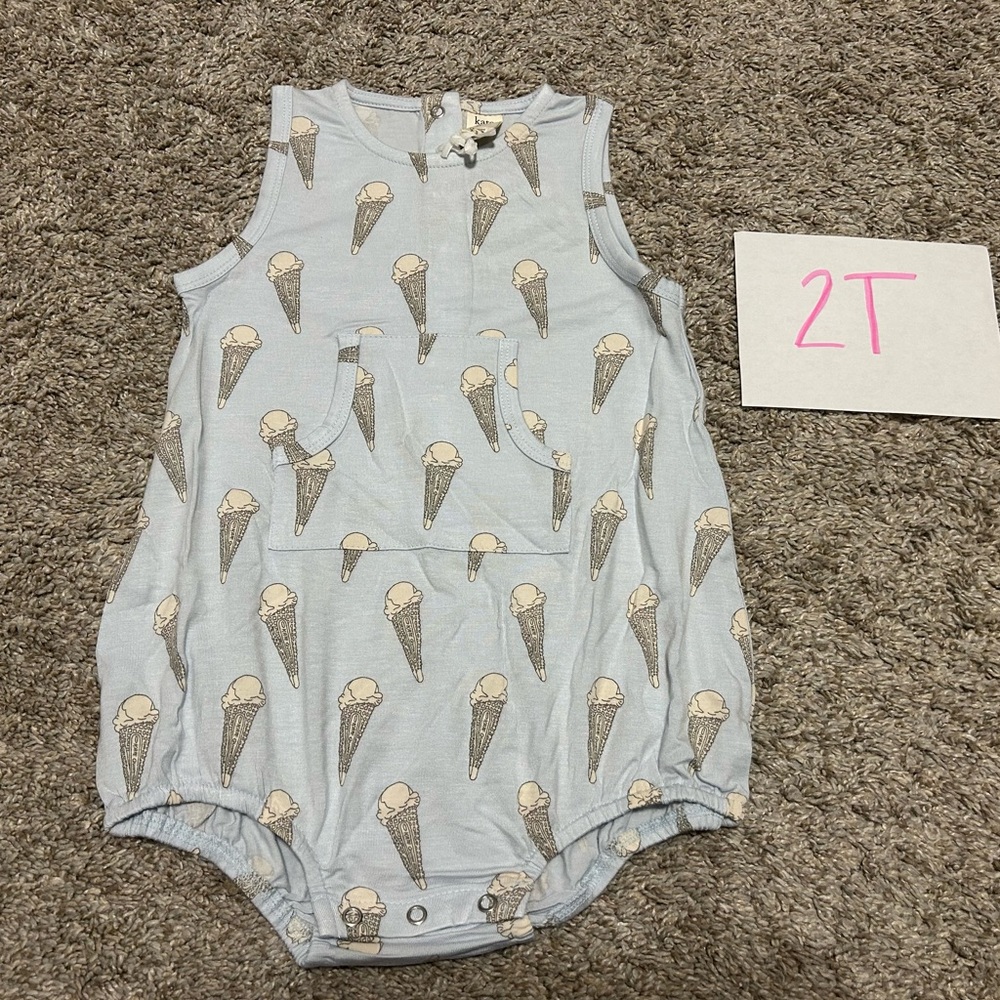 Kate Quinn Sleeveless Bubble - Ice Cream Print